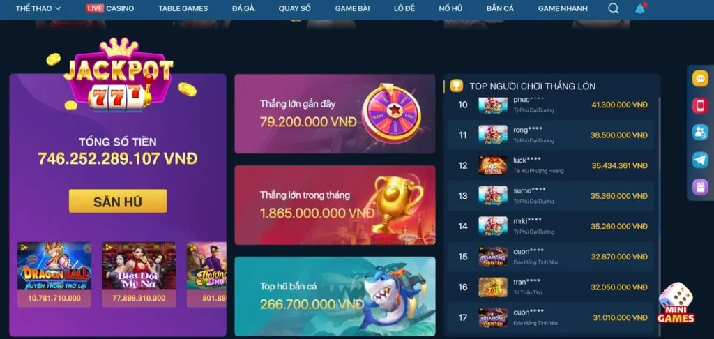 Hoàn trả nạp tiền hàng ngày VN66